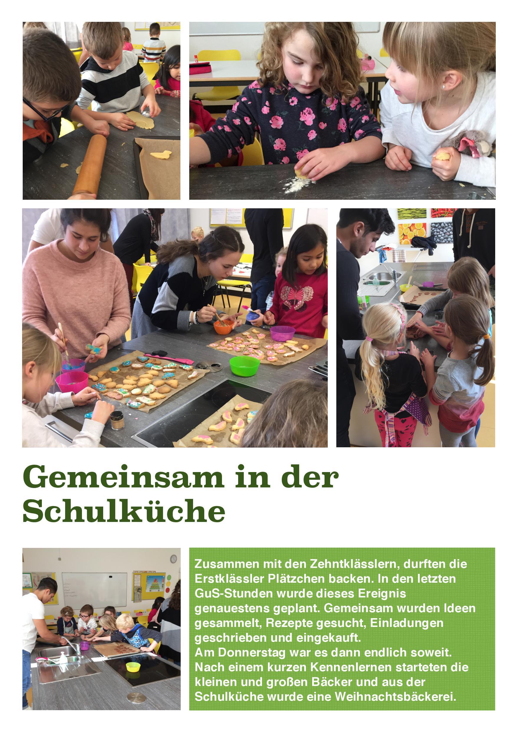 Gemeinsam in der Schulküche