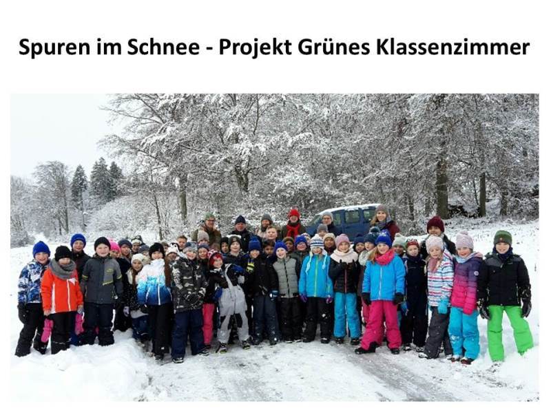 Spuren im Schnee 