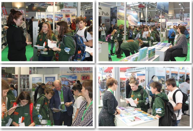 Die Irlandklasse besuchte die CMT-Urlaubsmesse und den Flughafen Stuttgart 