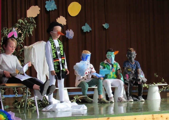 Einschulungsfeier der neuen ersten Klasse