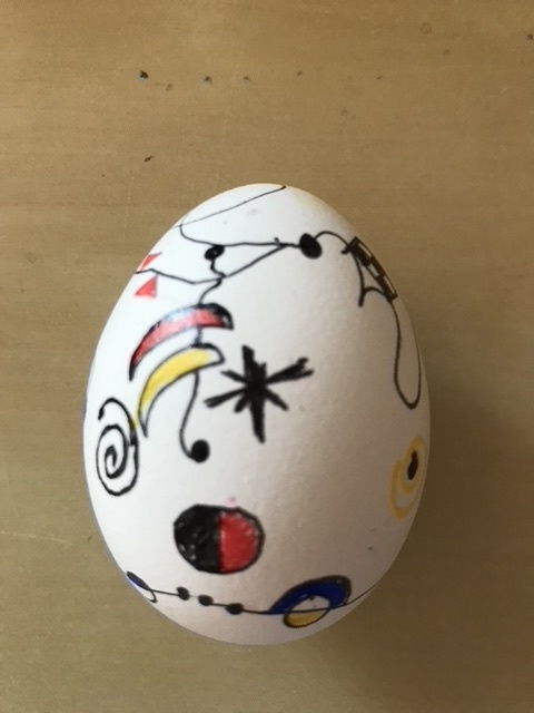 Miró-Eier zum Osterfrühstück