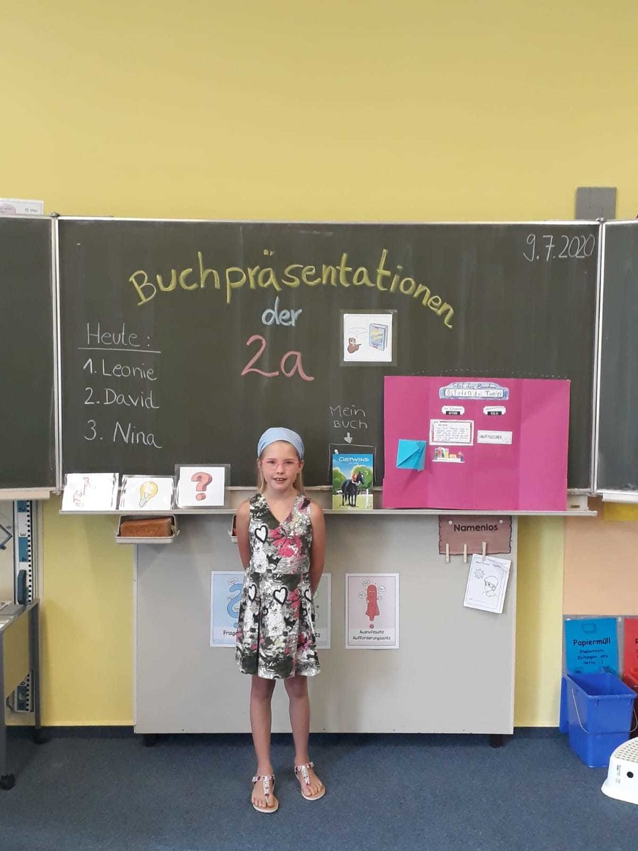 Buchpräsentationen in der Klasse 2a