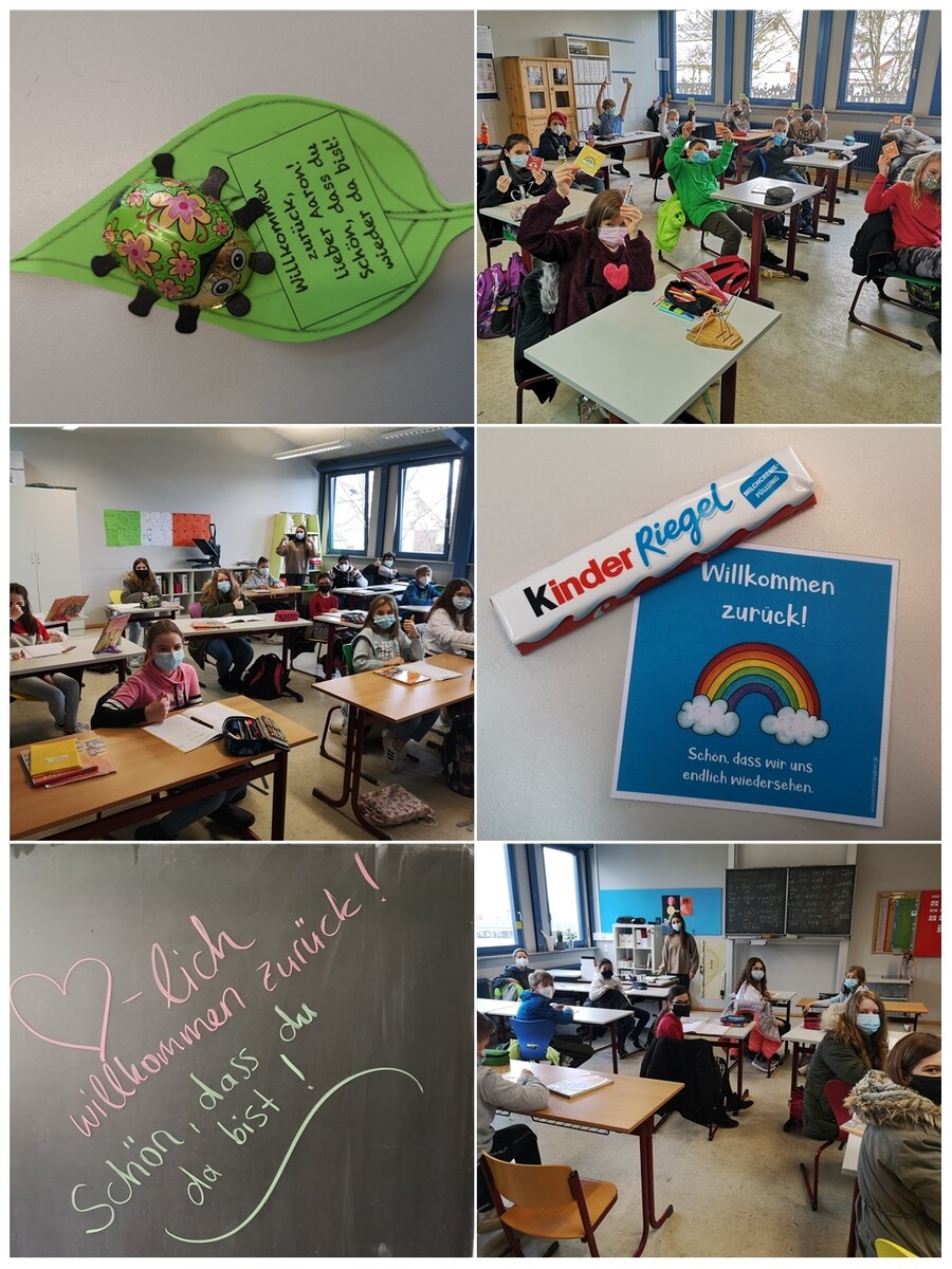 Rückkehr der Fünft- und Sechstklässler in den Präsenzunterricht