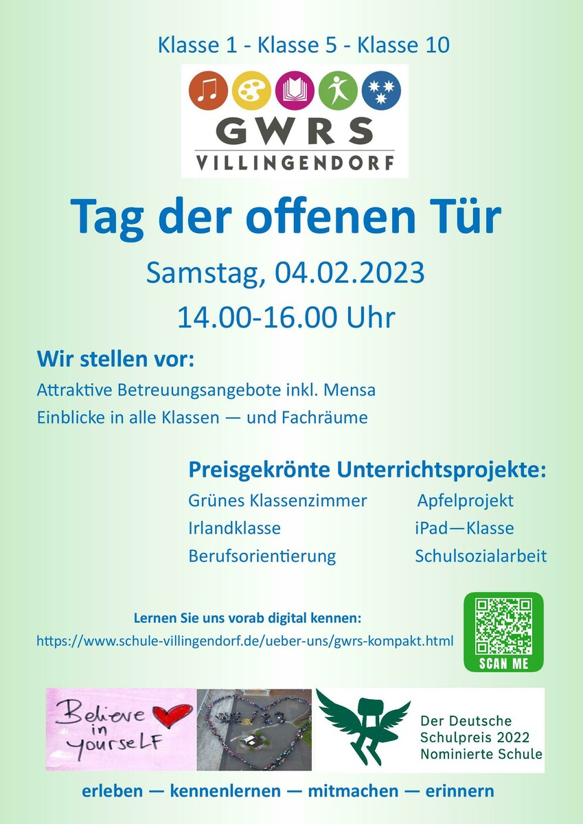 Tag der offenen Tuer 2023 gruen