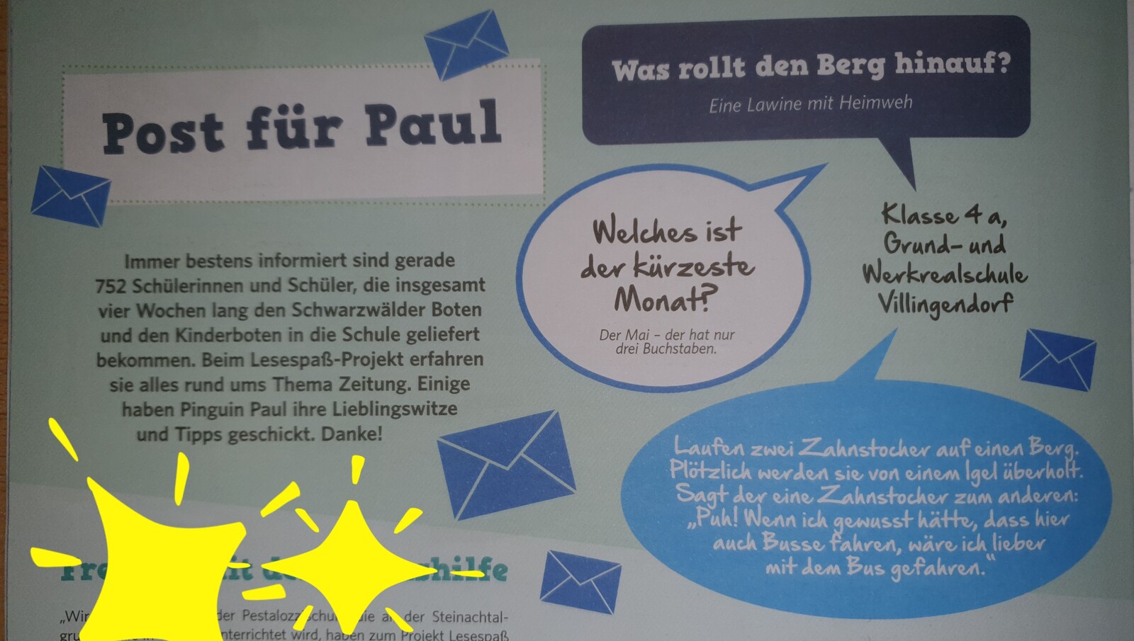 Lesepass in Klasse 4a