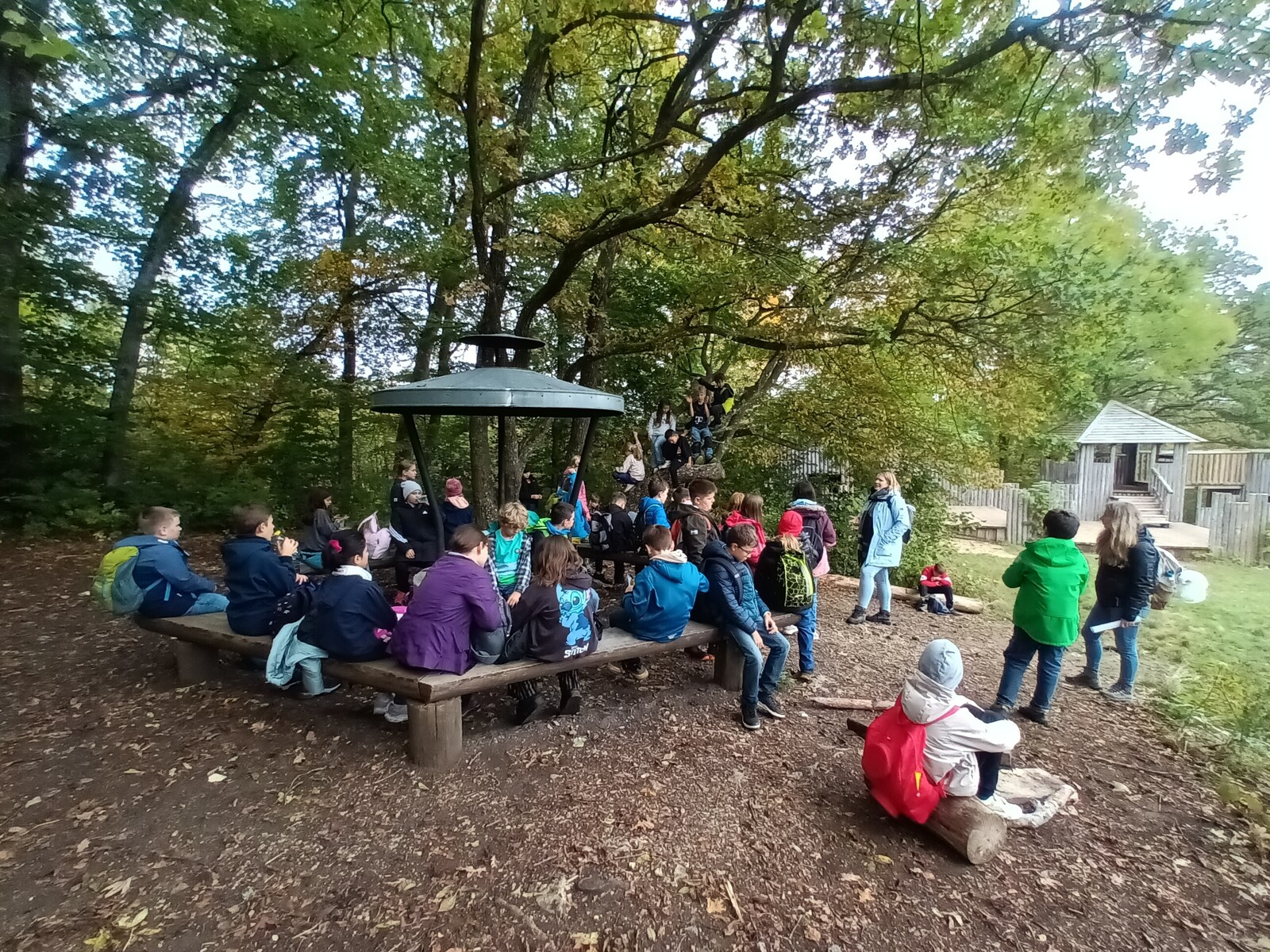 Viertklässler auf Burg Wildenstein