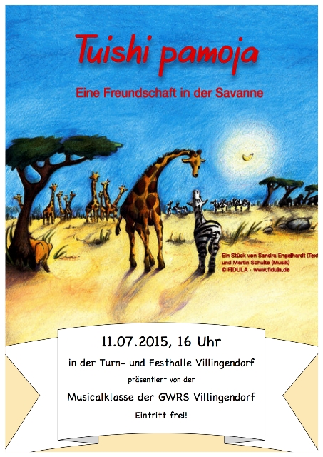 Tuishi pamoja - Musicalvorführung am 11.07.2015