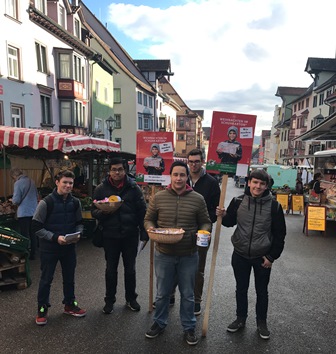 Infotour auf dem Rottweiler Wochenmarkt