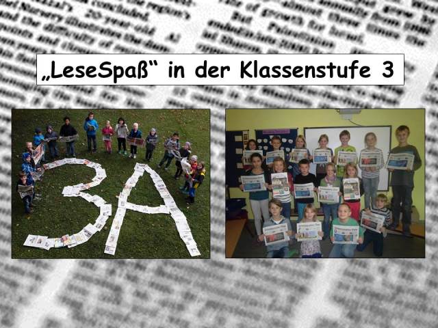 „LeseSpaß“ in  der Klassenstufe 3