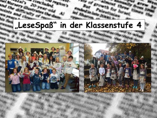 „LeseSpaß“ in  der Klassenstufe 4