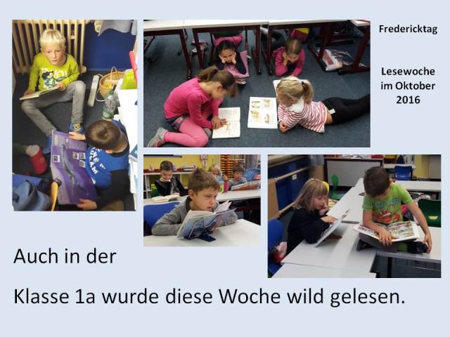 Lesespaß in Klasse 1a
