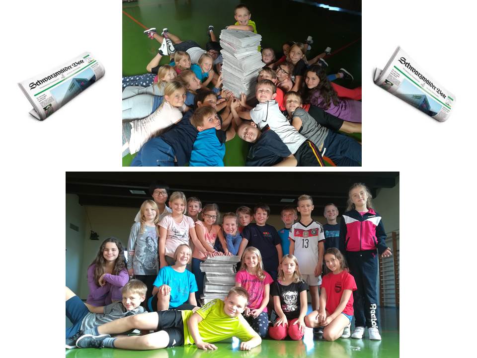 Der „Schwarzwälder Bote“ kommt in die Schule, Klasse 4b