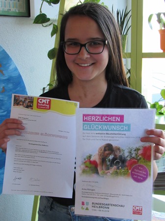 Gewinn einer Klassenfahrt zur Bundesgartenschau