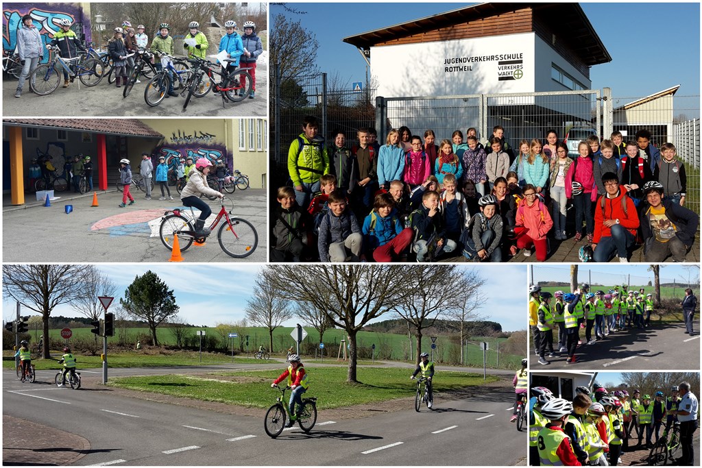 Viertklässler in der Jugendverkehrsschule